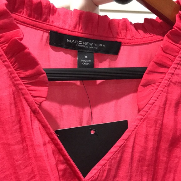 Marc New York Women Blouse  Size M Pink - Picture 3 of 11